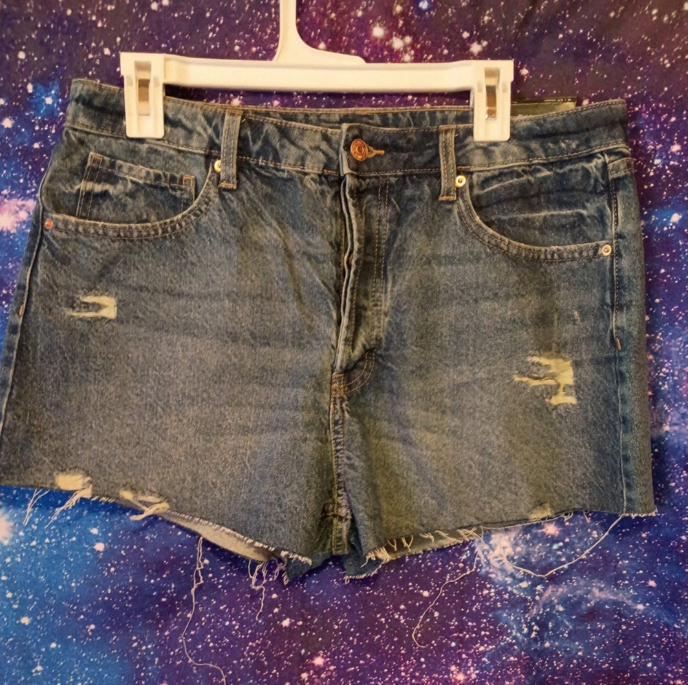 BNWT Women's Distressed Denim Shorts